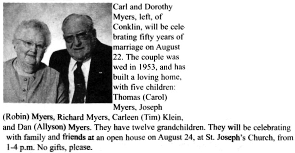 Myers-Carl-Dorothy50thAnniv-Observer07-28-2003.jpg