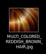 Reddish Brown Multicolored Highlights