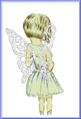 Plurissa the posh bob fairy back view - small