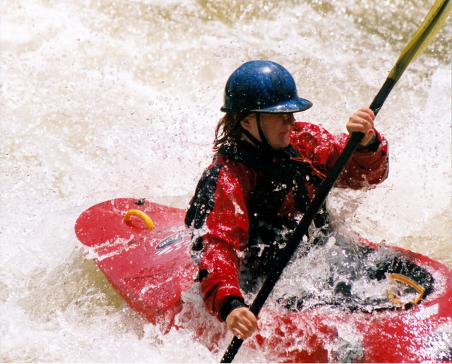 Angie Carey at Seidel's Suckhole (photo by Judi Fordyce)