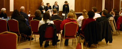 Youth panel talks to adults in church