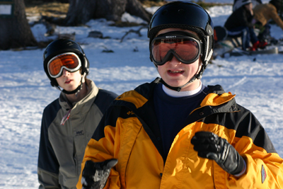 Nick & Collin resting between runs