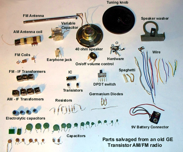 transistor radio Parts