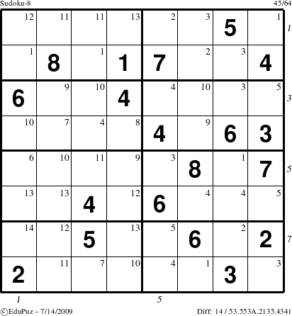 Faça Sudoku #8 – Galvão – Garimpo Cultural