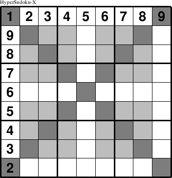 HyperSudoku-X