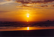 Sunset at Newport Beach, Oregon