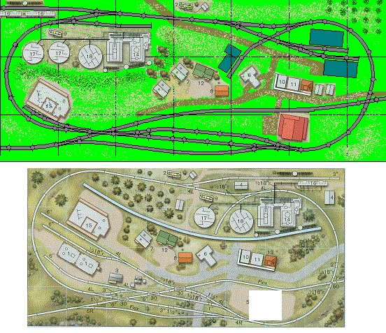 n scale train layout plans