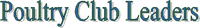 Poultry Club Leaders
