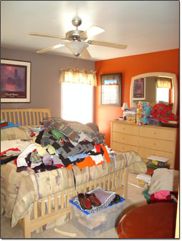 Before photo of a bedroom