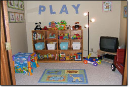 After - Turning an office into a playroom