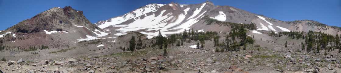 Mt Shasta panorama from the old Ski Bowl