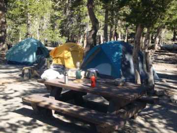 Camp above Lake Mary