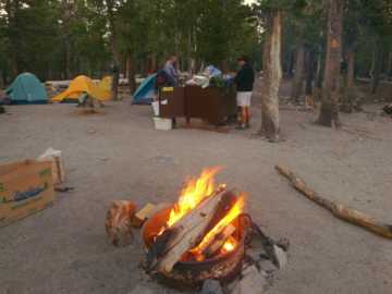 A fire is nice when it's chilly and buggy