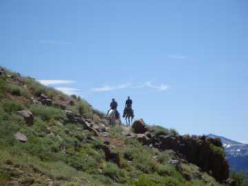 Next part of the trail hugs a steep slope