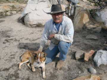 Packer-in-charge Fred and his dog