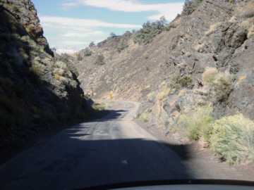 The narrowest section of highway 168