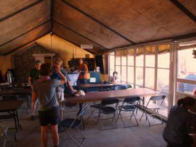 Dining tent at Sunrise High Sierra Camp