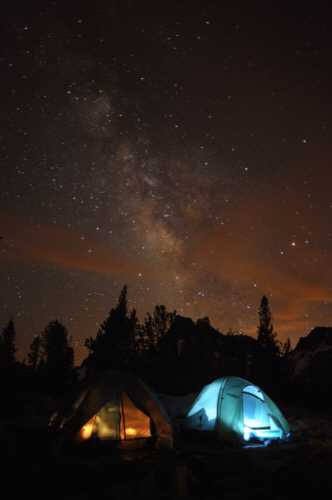Stars over camp the first night