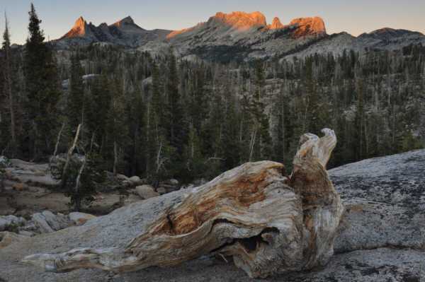 Sunset from above Sunrise High Sierra Camp