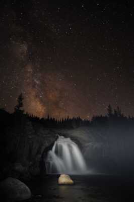 Waterfall beside camp