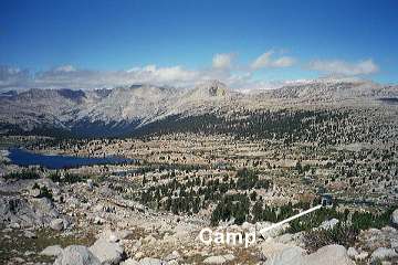 view of camp from on high