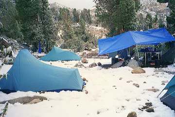 Snow camping!