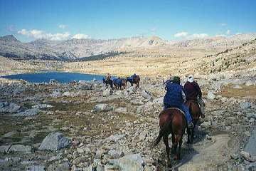 just over Piute Pass