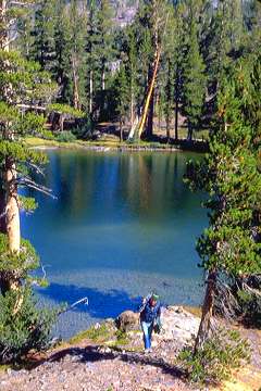 playing at Tioga Pass