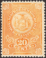orange - missing overprint (MINT stamp)