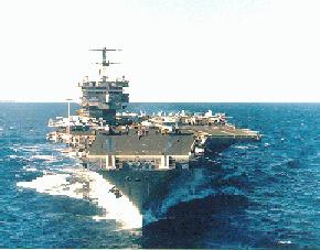 USS Enterprise in 2005 - note flattened island top.