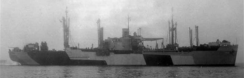 The USS Deuel, APA-160, in October 1944. A sister ship of the Lenawee, she is painted in the same Measure 32 camouflage scheme I wanted to apply to my model, to show the Lenawee as she appeared in November 1944.