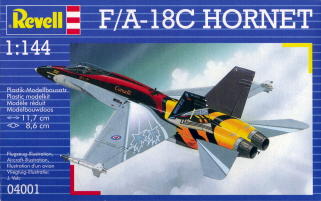 Revell-Germany 1/144 F/A-18C Hornet boxtop scan.