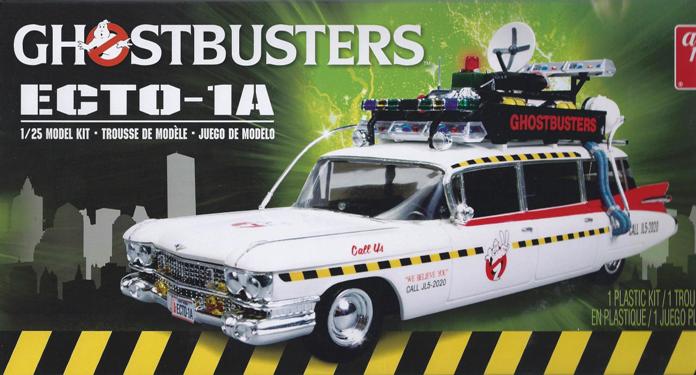 AMT Ghostbusters Ecto-1 boxtop scan