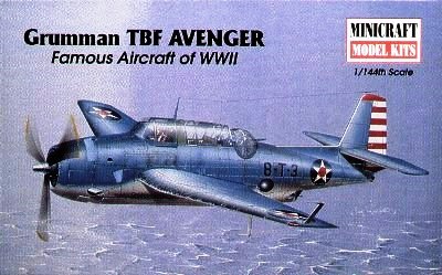 Boxtop scan of the previous Minicraft Avenger kit shows it in early WW II markings.