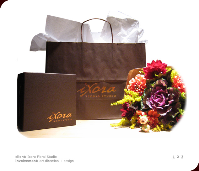 Ixora Floral Studio Packaging