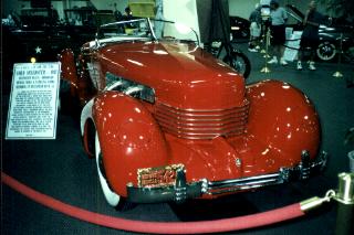 An antique Cord Speedster