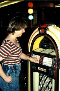 Making a selection on the jukebox