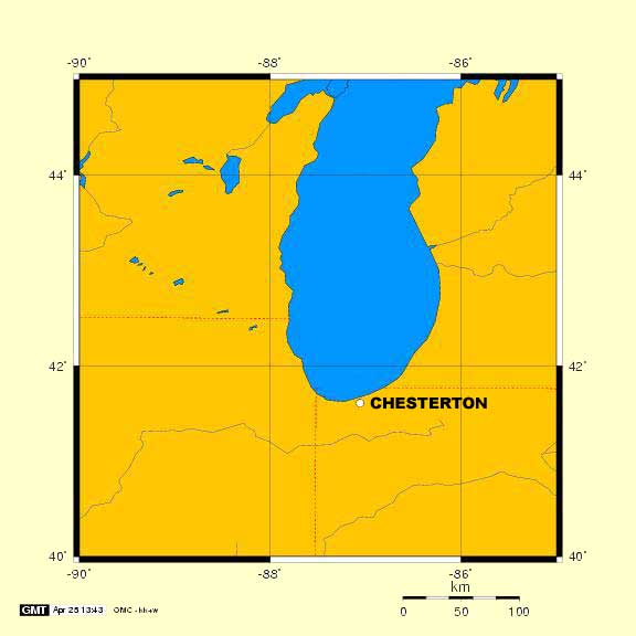Chesteron, Indiana near Lake Michigan