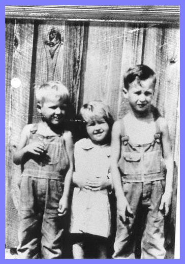 Delmer, John and Elva Nichols