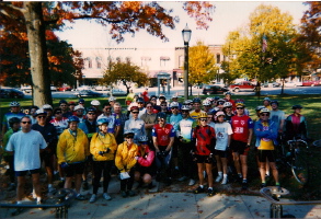 Most of the riders for the start of FFF(FFFF) in 1999.