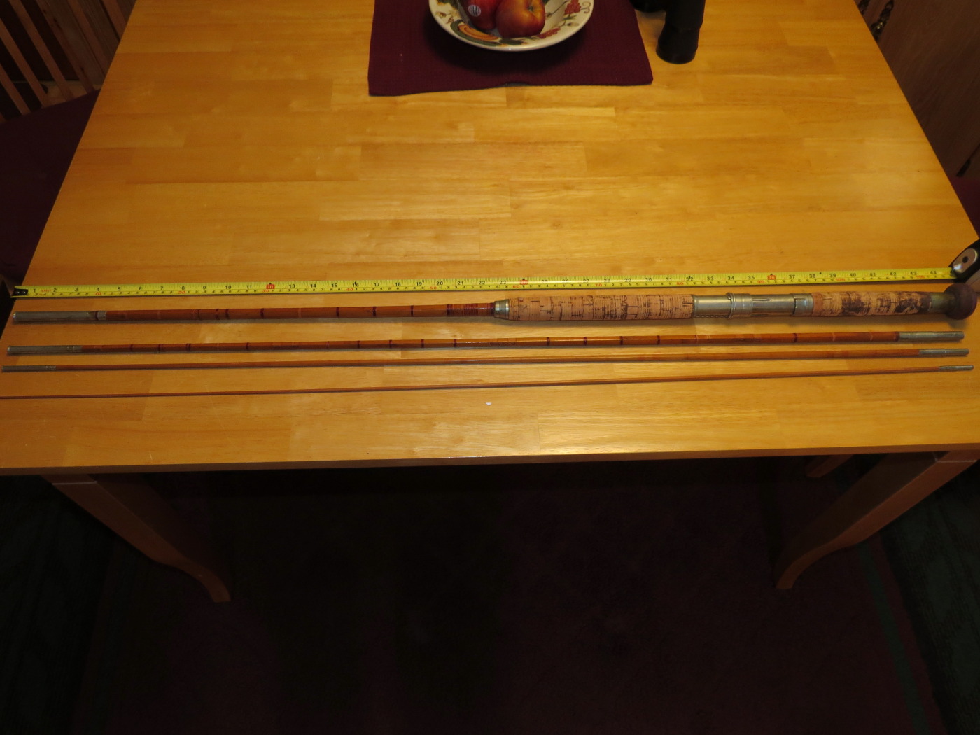 Sold at Auction: Vintage greenheart wood ''Spey casting'' style rod