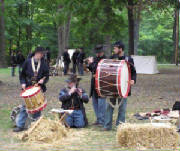 Fife and drummers practicing