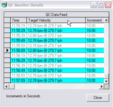 QC Monitor details form