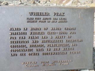 Wheeler Peak Plaque