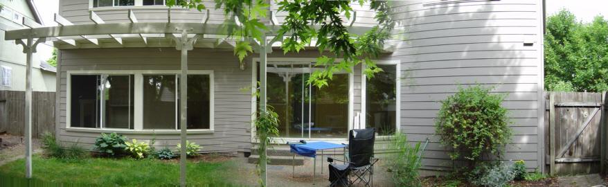 The back of the house, seen from the back fence