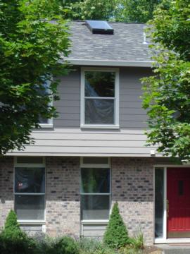 New roof, with skylight showing