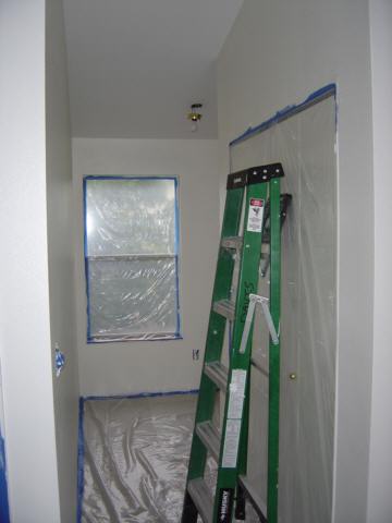 While painting - looking towards guest room