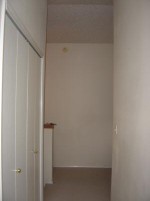 an upstairs hallway, from near the guest room