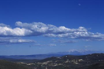 View over Bodie from ridge behind camp