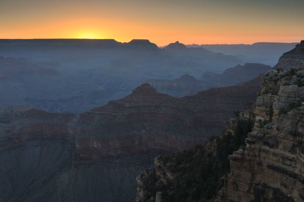 Monday sunrise from Yavapai Point